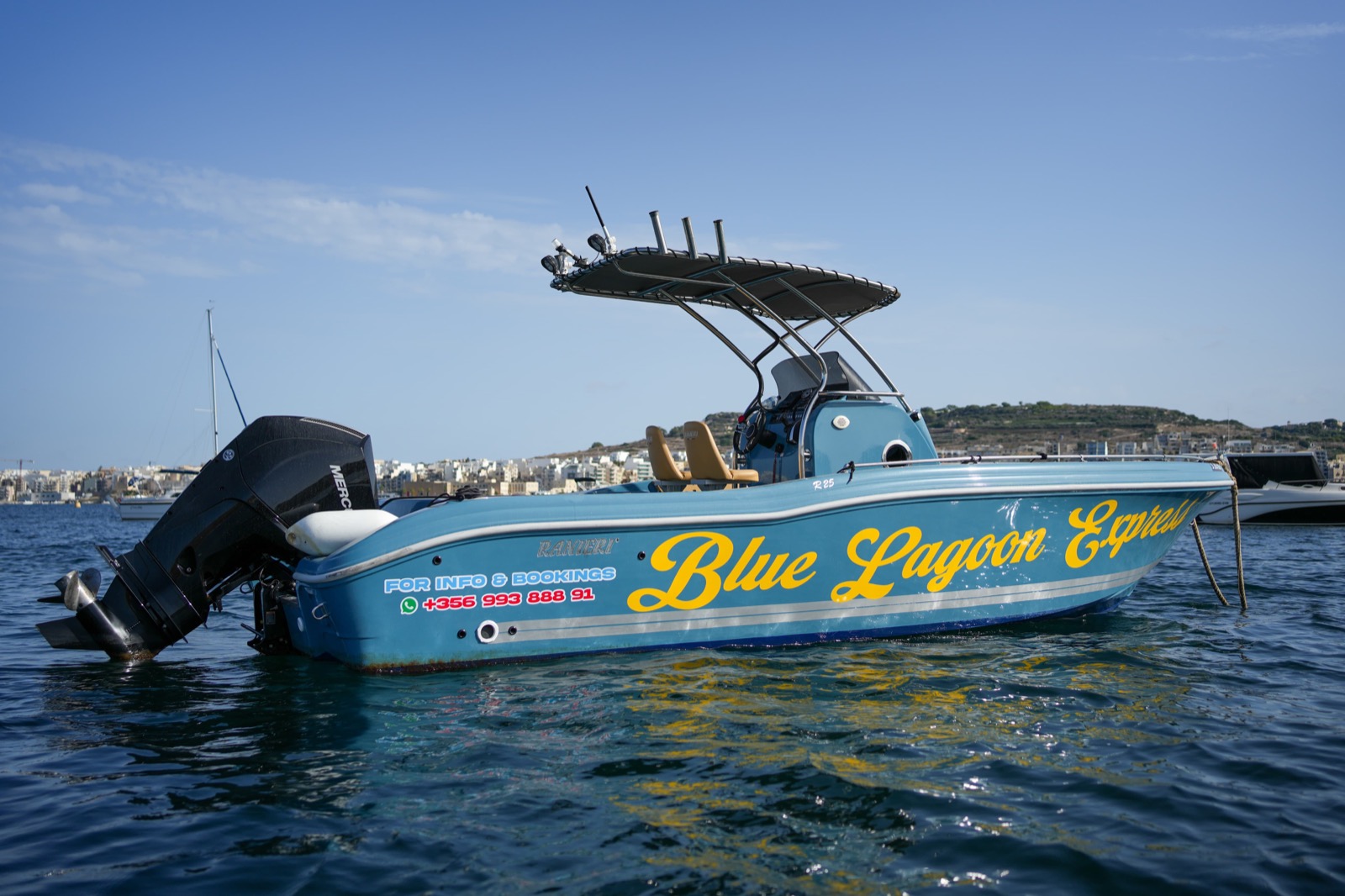Blue Lagoon Express anchored