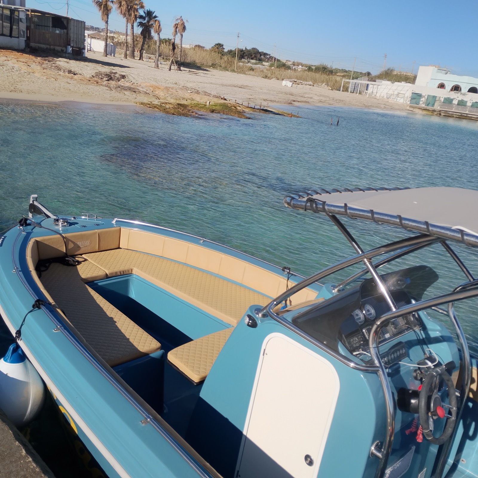 Onboard view from bow